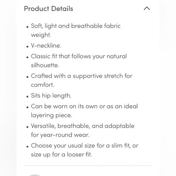 BOODY White V-Neck Short Sleeve Tee - Picture 8 of 8